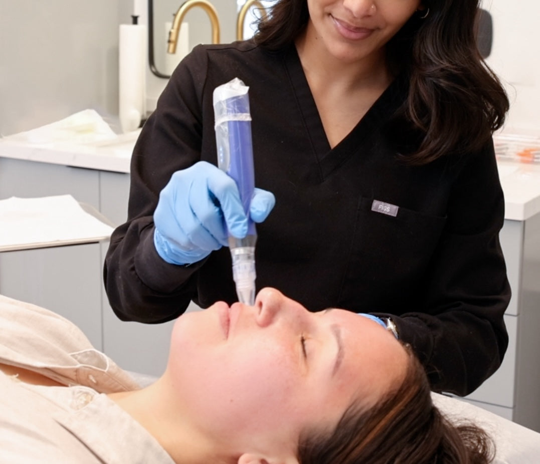 provider doing skinpen treatment