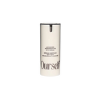 A tall, cylindrical white bottle of Ourself Advanced Regenerative Eye Serum with black text and a black cap, centered on a plain white background.