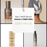 Plated Hair Ritual Kit, product lineup with text callouts
