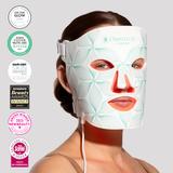 Omnilux Contour Face, model wearing the LED mask