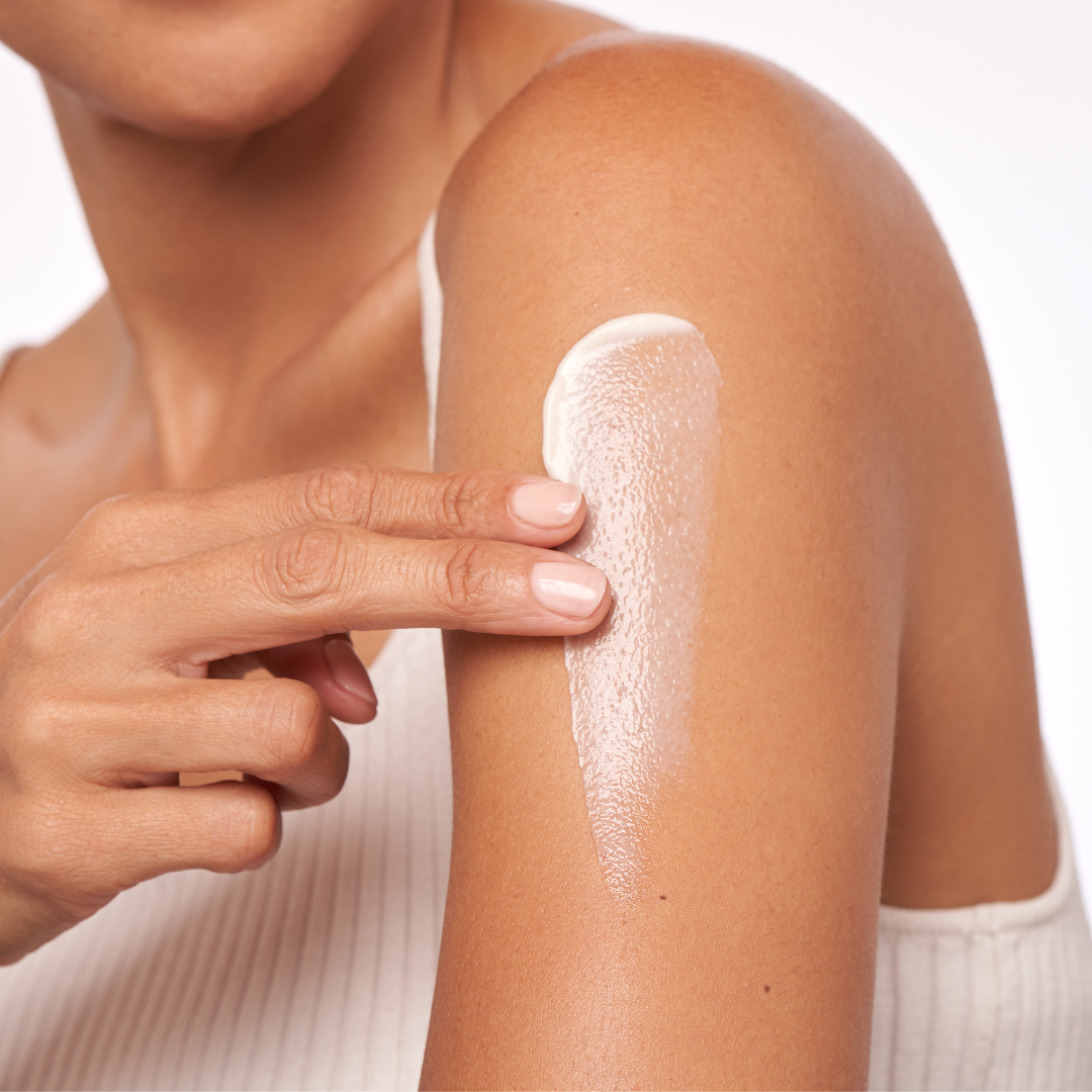 ALASTIN TransFORM Body Treatment, applying to the arm