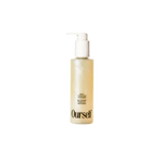 A bottle of Ourself Daily Purifying Cleanser with a white pump dispenser and a translucent pale yellow bottle, shown against a plain white background.