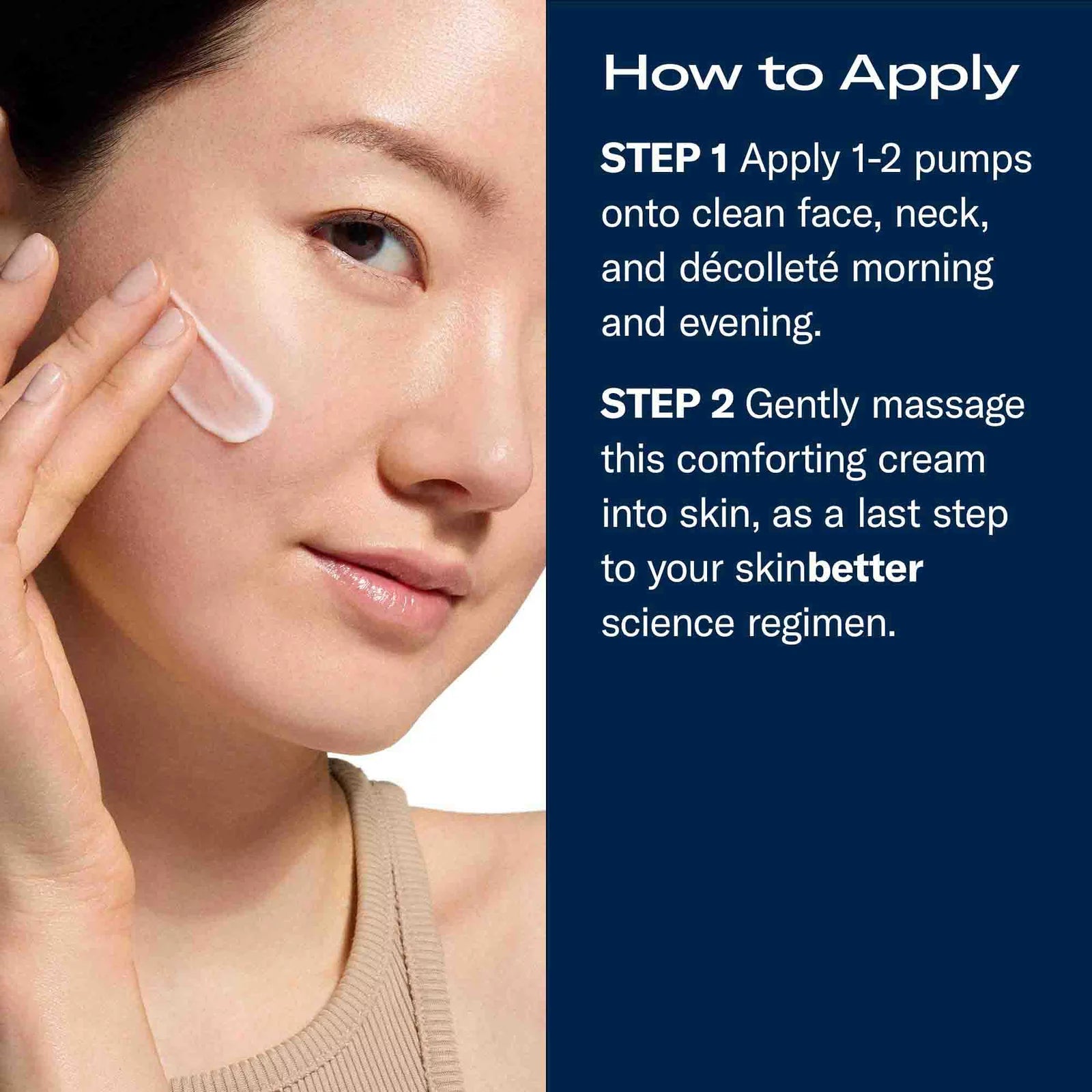 skinbetter science Trio Rebalancing Moisture Treatment, application